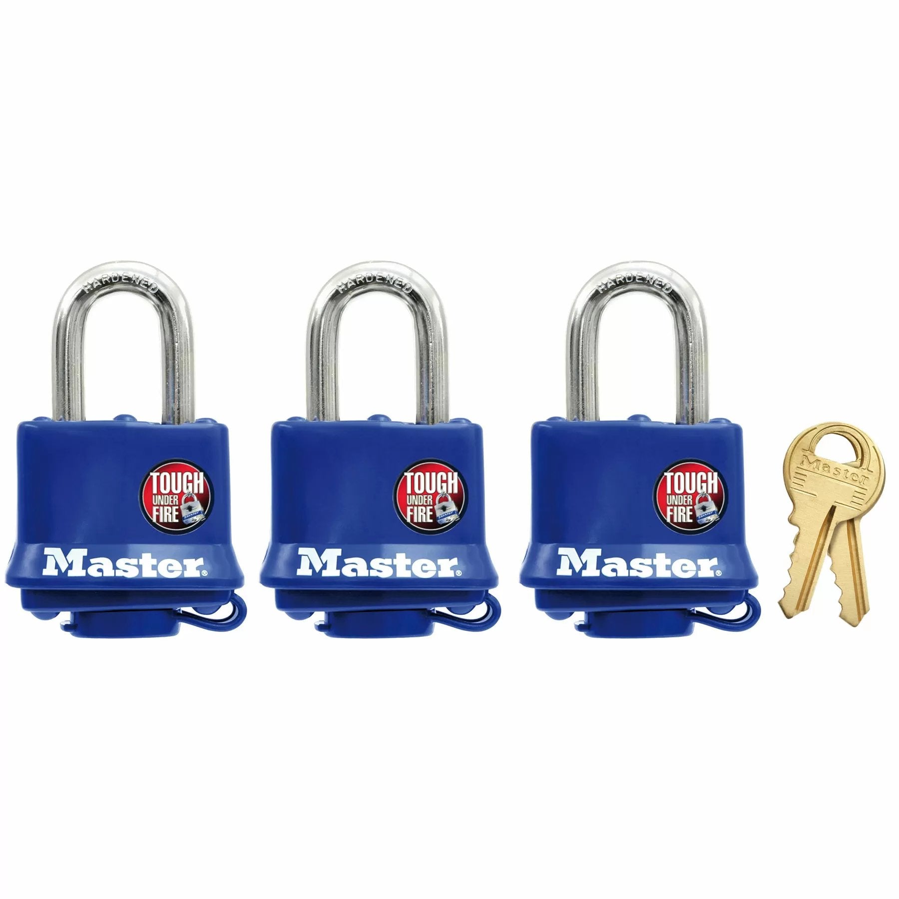 Master Lock® Set of 3 Covered Laminated Padlocks - QC Supply - 