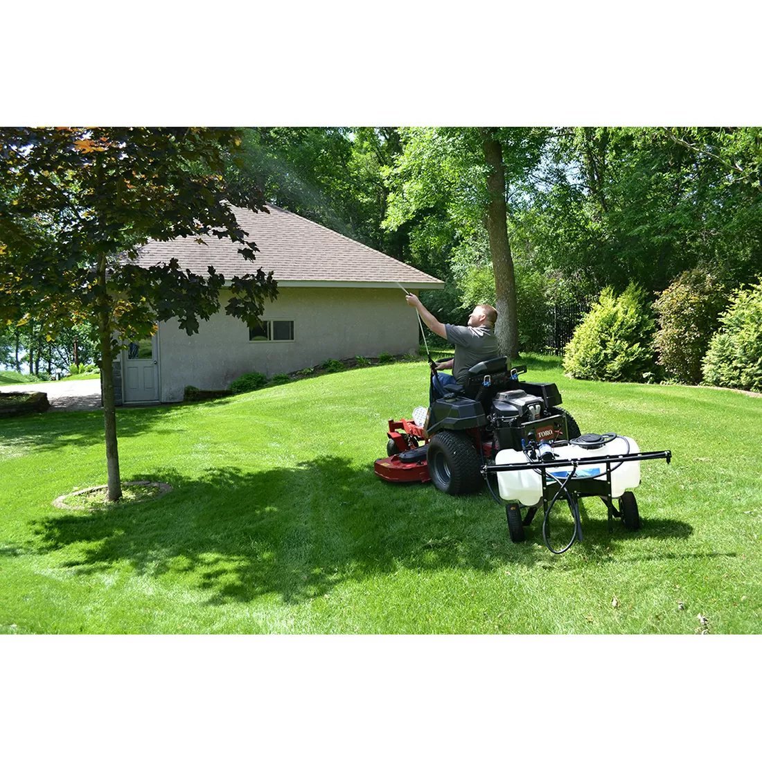 Master Manufacturing Trailer Broadcast Sprayer - 15 Gallons - QC Supply - 