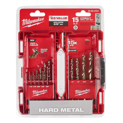 Milwaukee Tool 15 Piece Cobalt Red Helix™ Kit - QC Supply - 