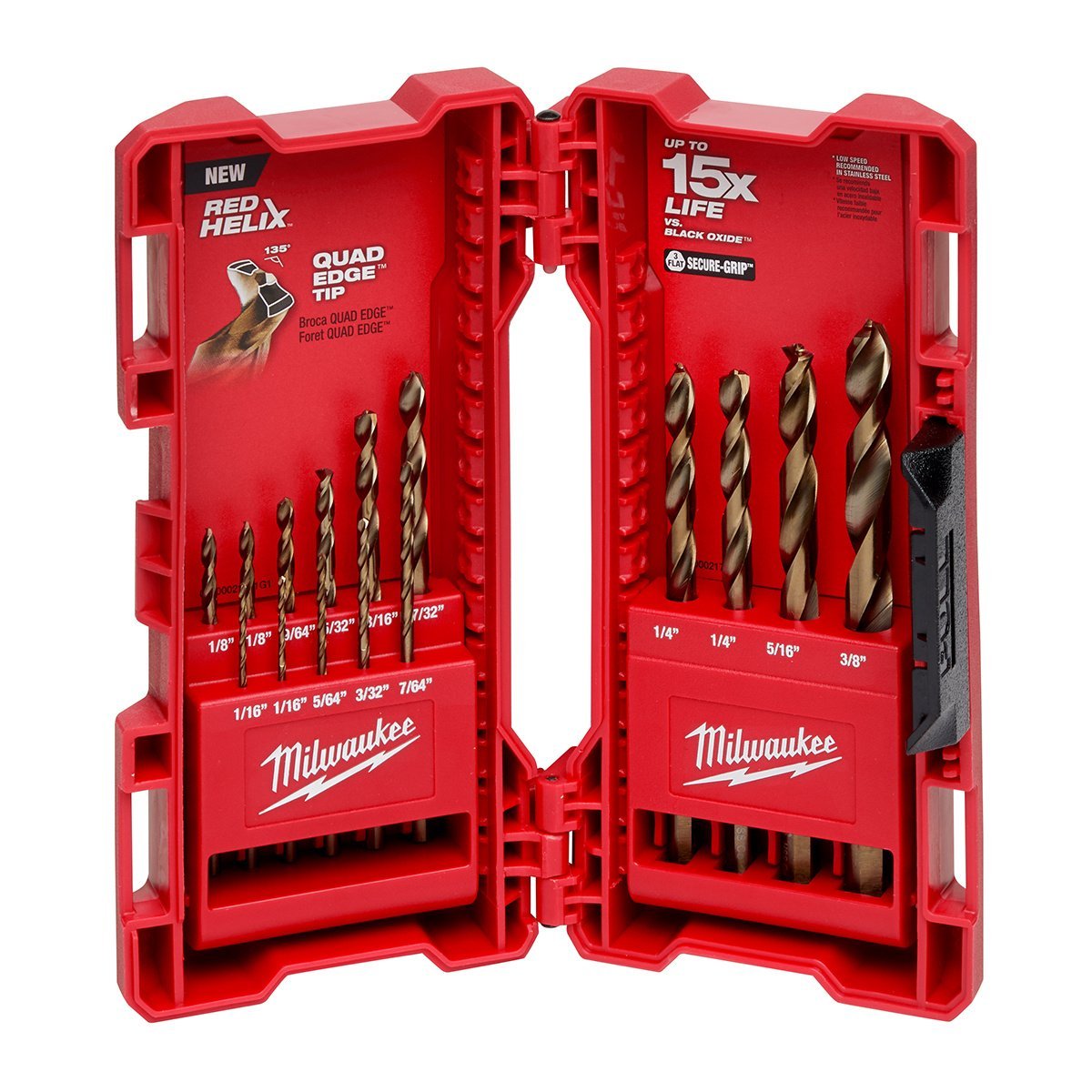 Milwaukee Tool 15 Piece Cobalt Red Helix™ Kit - QC Supply - 