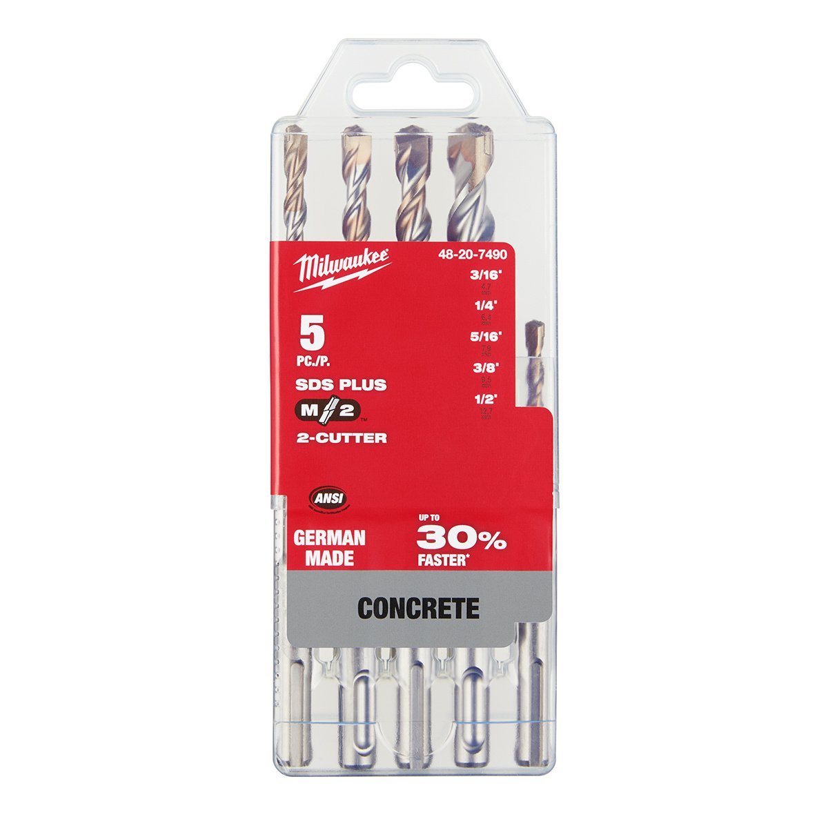 Milwaukee Tool 5 - Piece SDS Plus M/2™ Kit - QC Supply - 