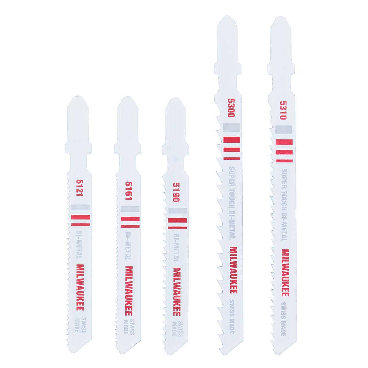 Milwaukee Tool Bi - Metal T - Shank Jig Saw Blades - Wood & Metal Assortment - 5 Pack - QC Supply - 