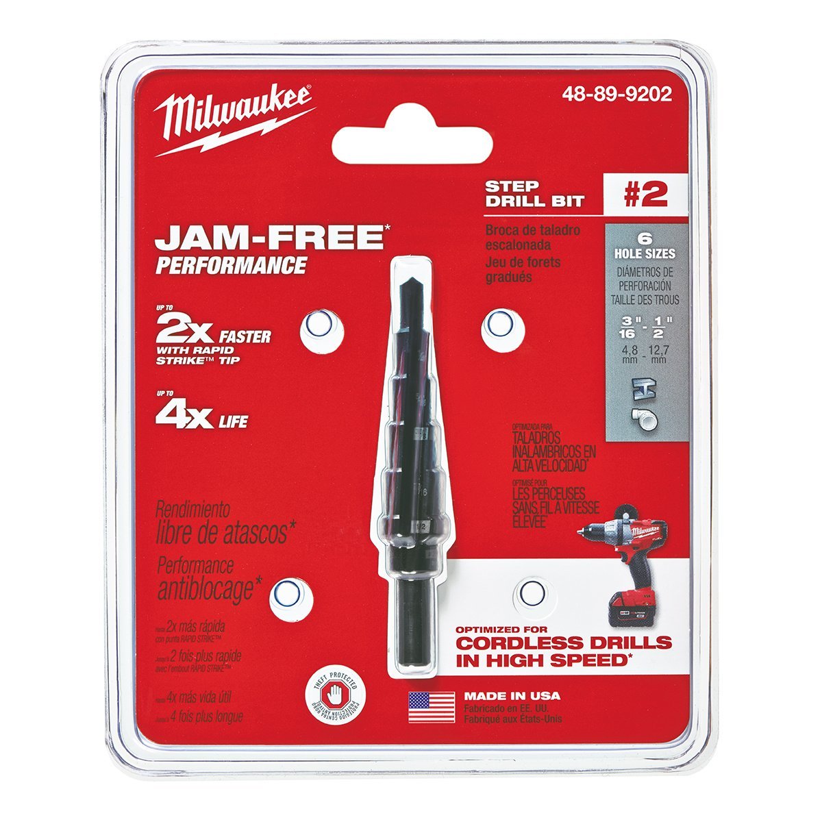 Milwaukee Tool Black Oxide Step Drill Bits - QC Supply - 
