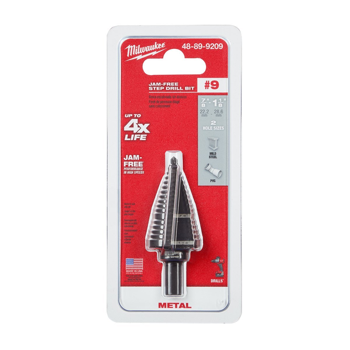 Milwaukee Tool Black Oxide Step Drill Bits - QC Supply - 