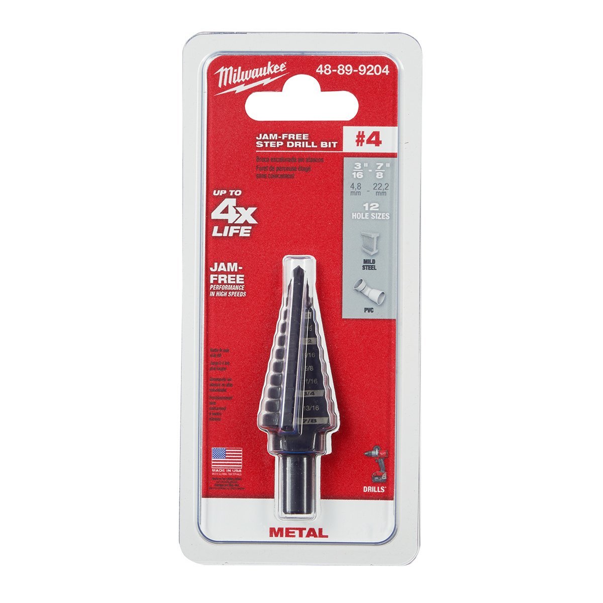 Milwaukee Tool Black Oxide Step Drill Bits - QC Supply - 