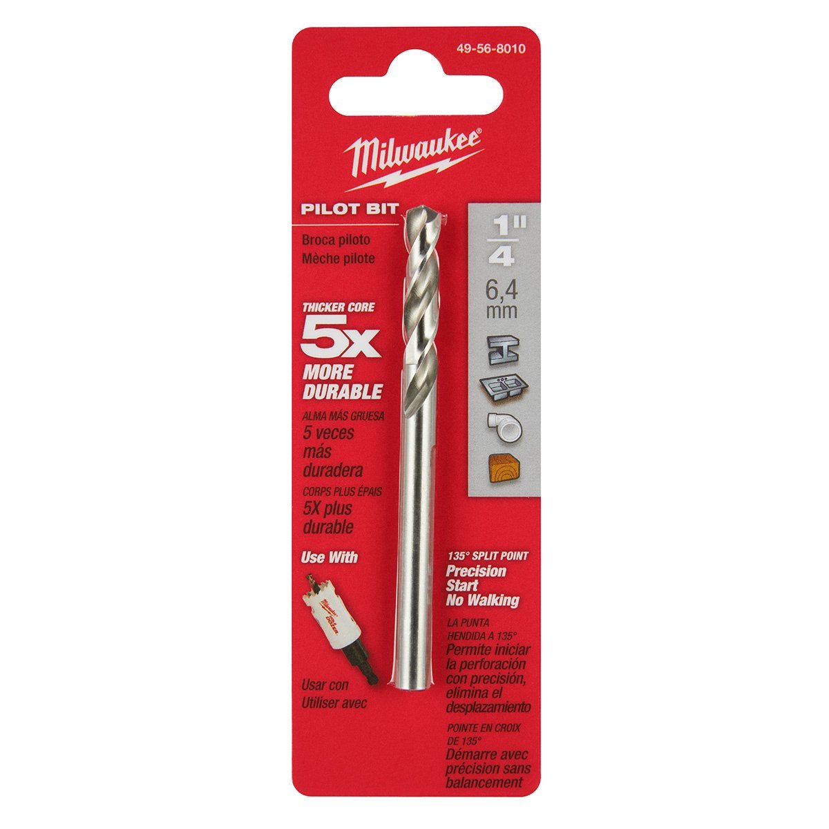 Milwaukee Tool High Speed Steel Pilot Bits - QC Supply - 