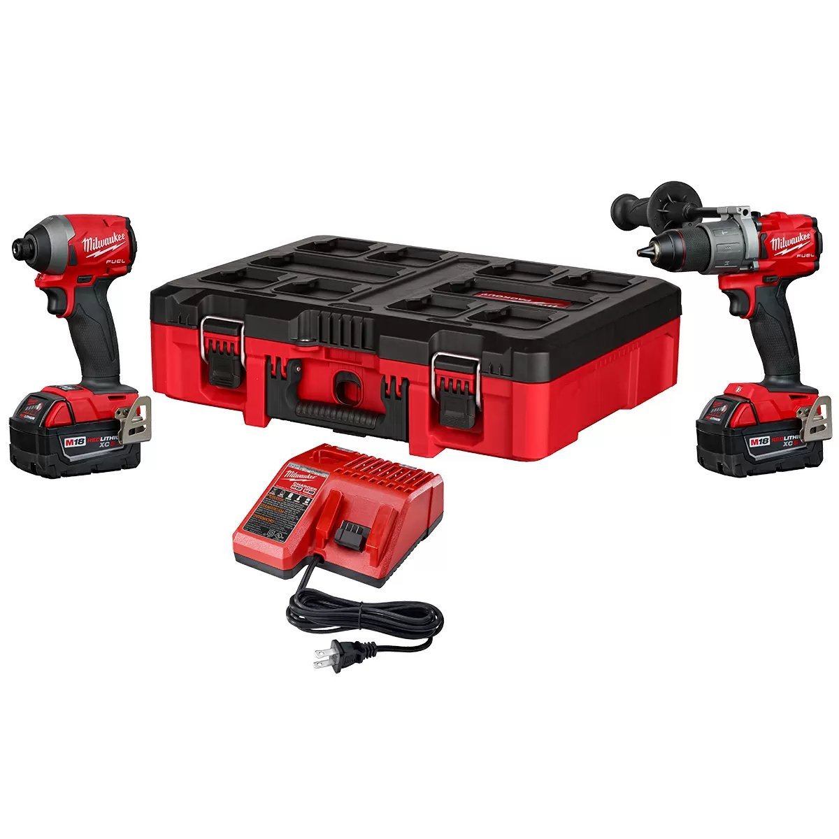 MIlwaukee® Tool M18 FUEL™ 2 - Tool Combo Kit - Hammer & Impact Drill - QC Supply - 