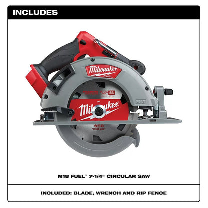 Milwaukee® Tool M18 FUEL™ Circular Saw - 7 1/4" Blade - QC Supply - 