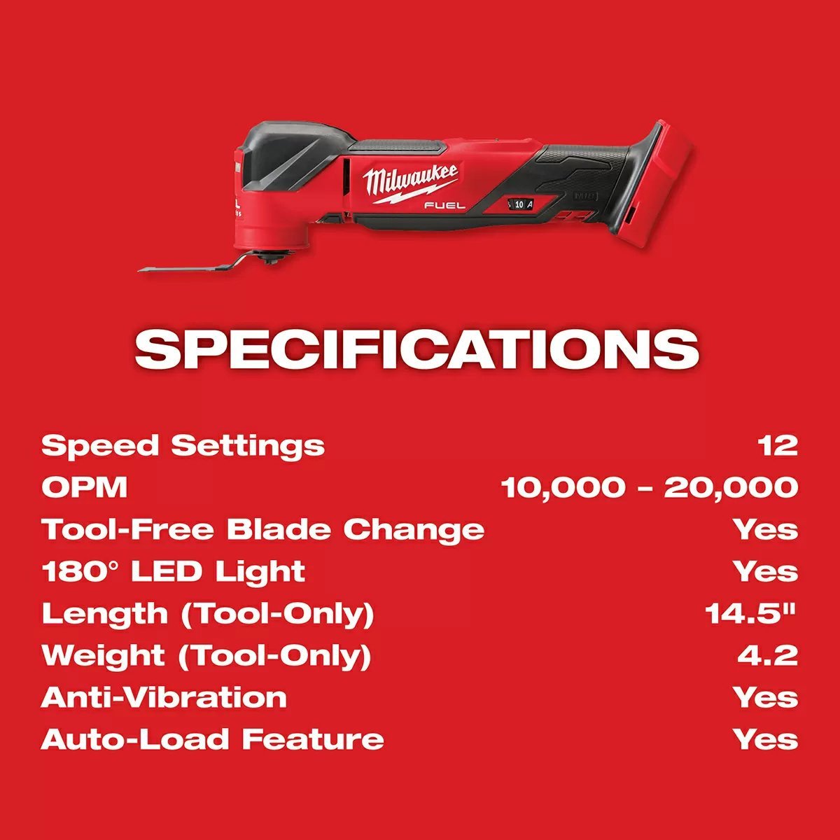 MIlwaukee® Tool M18 FUEL™ Oscillating Multi - Tool - QC Supply - 