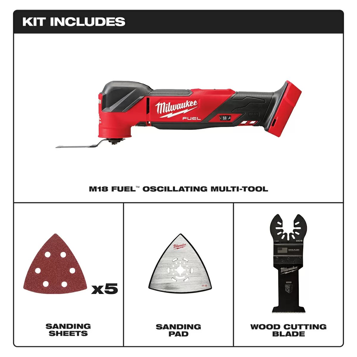 MIlwaukee® Tool M18 FUEL™ Oscillating Multi - Tool - QC Supply - 