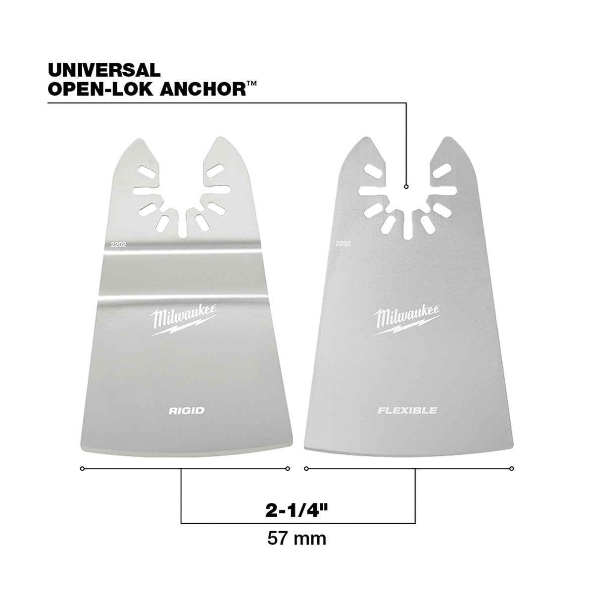 Milwaukee Tool OPEN - LOK™ Rigid & Flexible 2" Scraper Variety Pack - 2 Pieces - QC Supply - 