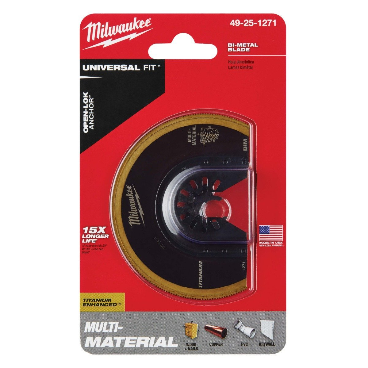 Milwaukee Tool OPEN - LOK™ Titanium Enhanced Bi - Metal Segmented Blade - 1 - 3/8" - 1 Pack - QC Supply - 