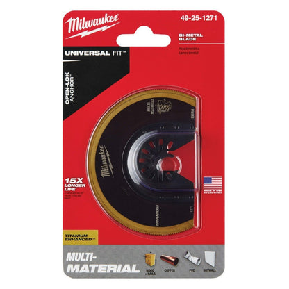 Milwaukee Tool OPEN - LOK™ Titanium Enhanced Bi - Metal Segmented Blade - 1 - 3/8" - 1 Pack - QC Supply - 