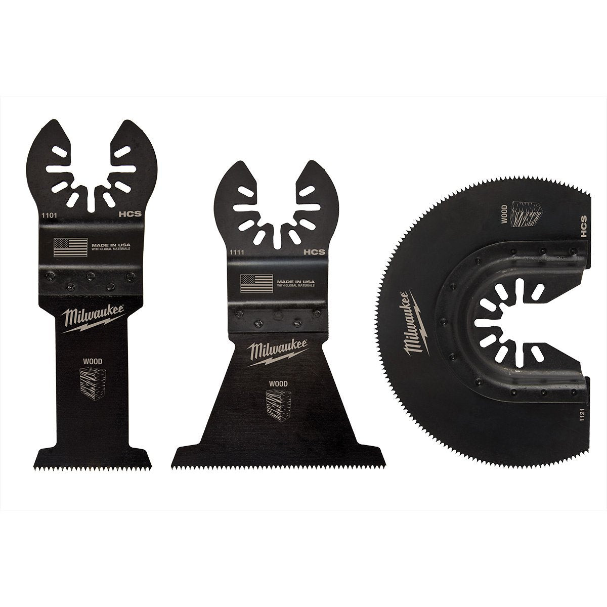 Milwaukee Tool OPEN - LOK™ Wood Cutting Multi - Tool Blade Variety Pack - 3 Piece - QC Supply - 
