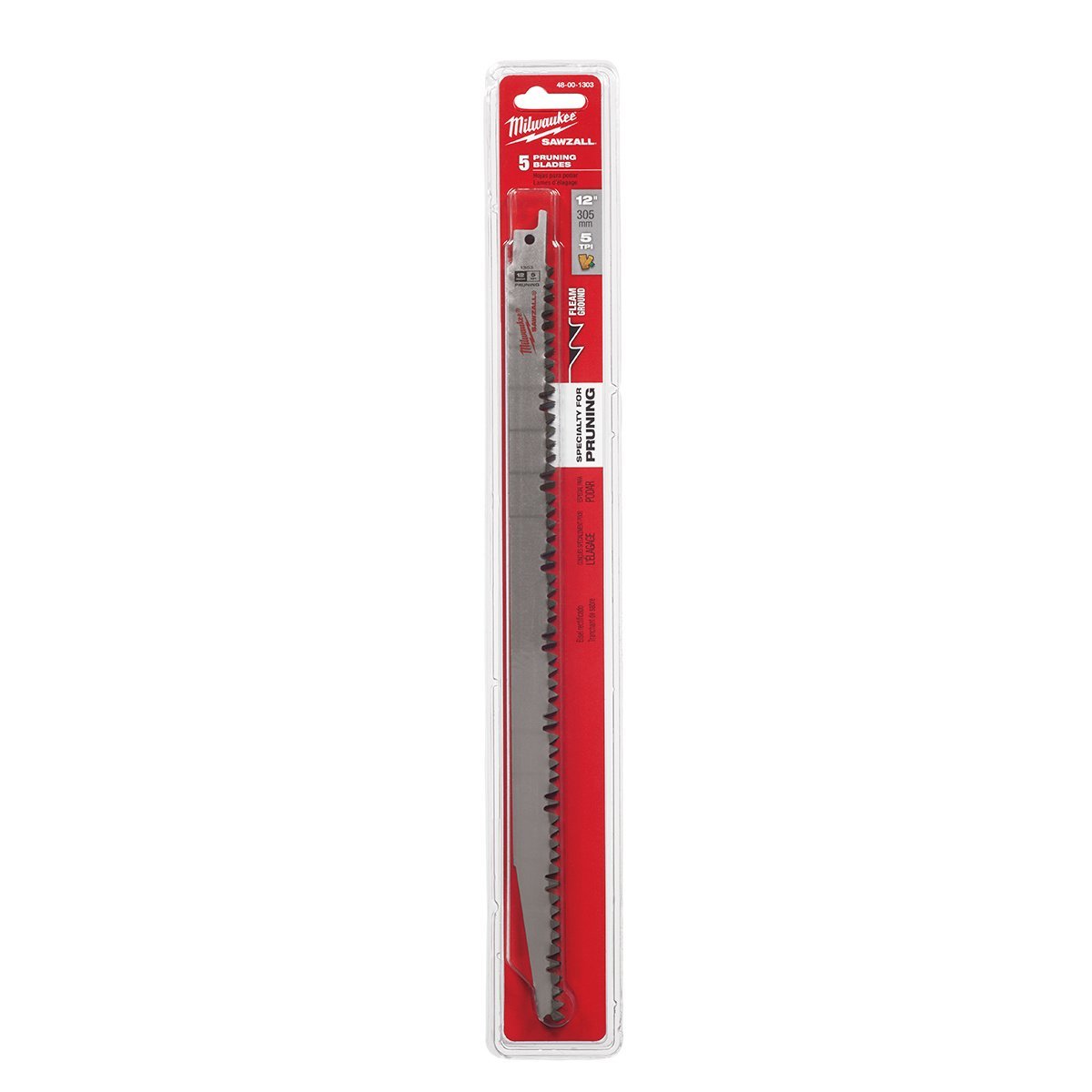 Milwaukee Tool Pruning SAWZALL® Blades - 12" - 5 TPI - 5 Pack - QC Supply - 