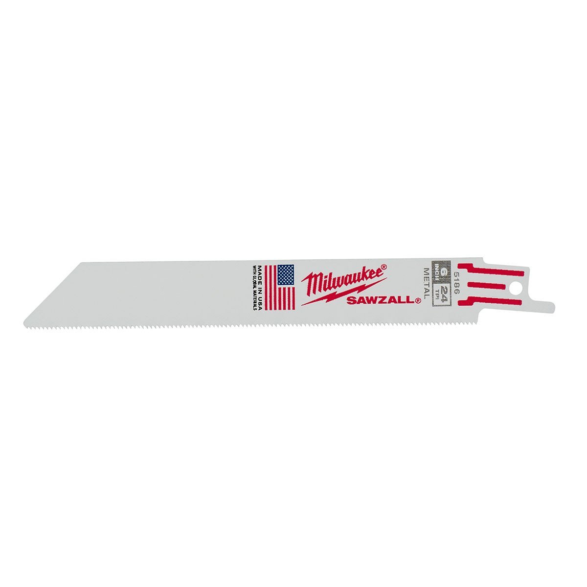 Milwaukee Tool SAWZALL® Blade - 6" 24 TPI - 5 Pack - QC Supply - 