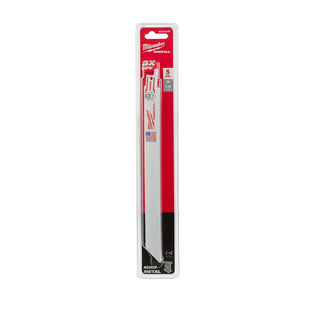 Milwaukee Tool SAWZALL® Blades 9" 5 Pack - QC Supply - 