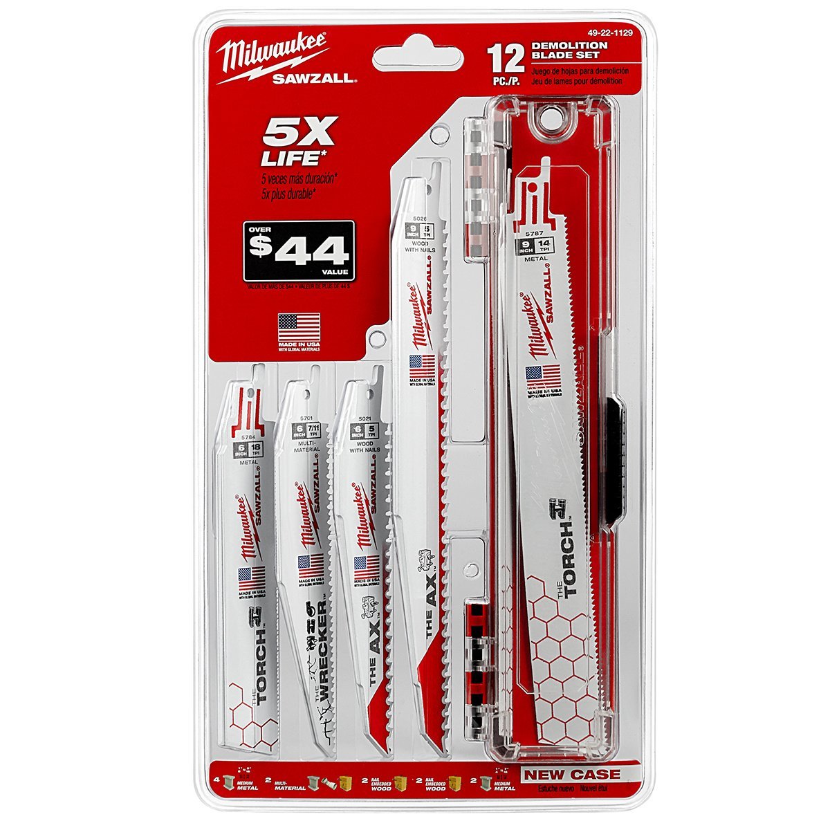 Milwaukee Tool SAWZALL® Demolition Blade Set - 12 Piece - QC Supply - 