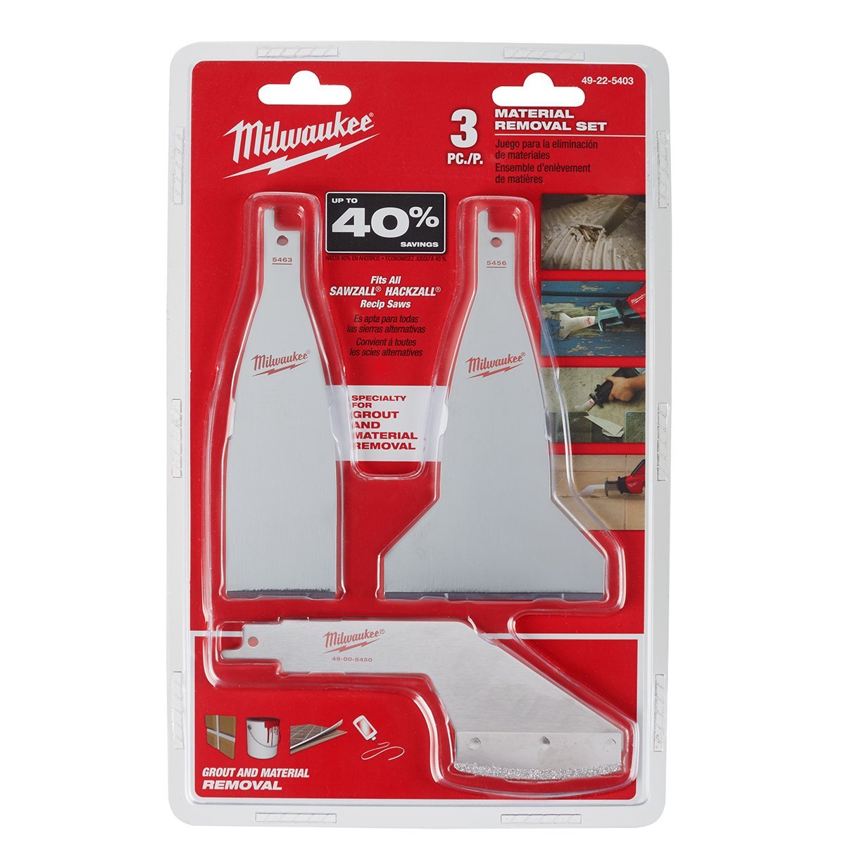 Milwaukee Tool SAWZALL® Material Removal Blade Set - 3 Piece - QC Supply - 