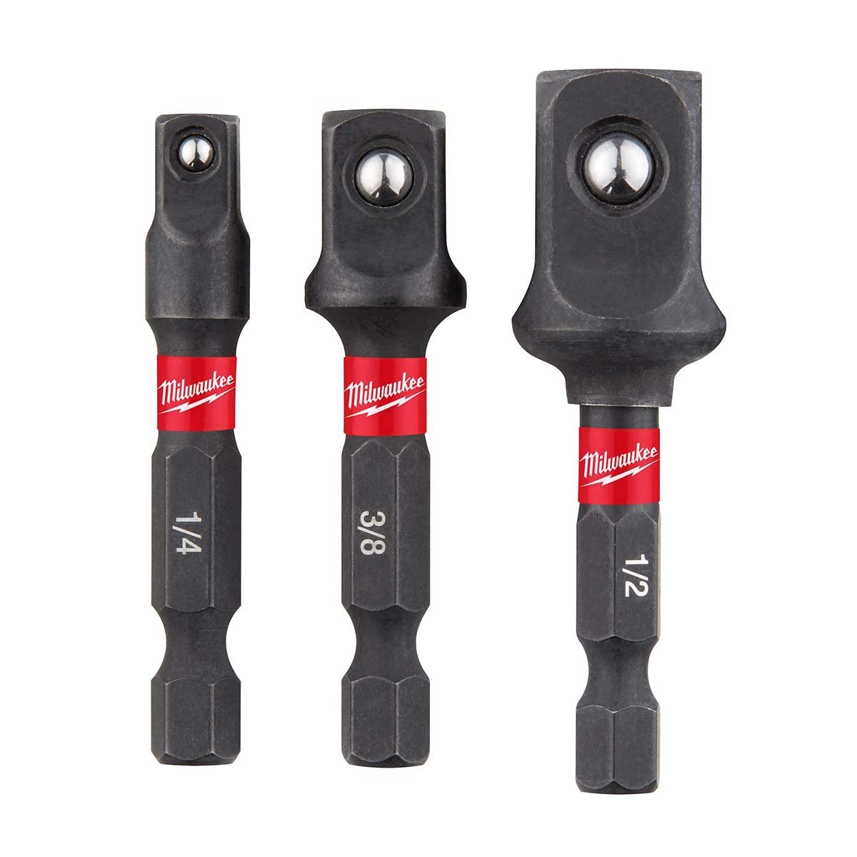 Milwaukee Tool Shockwave™ 3 Piece Impact Socket Adapter Set - QC Supply - 