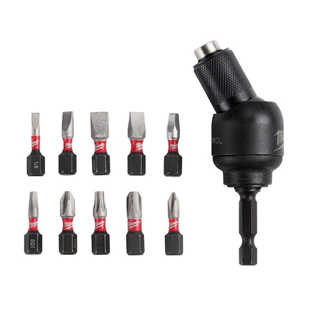 Milwaukee Tool Shockwave™ 30°Knuckle™ Pivoting Bit Holder - 11 Piece - QC Supply - 