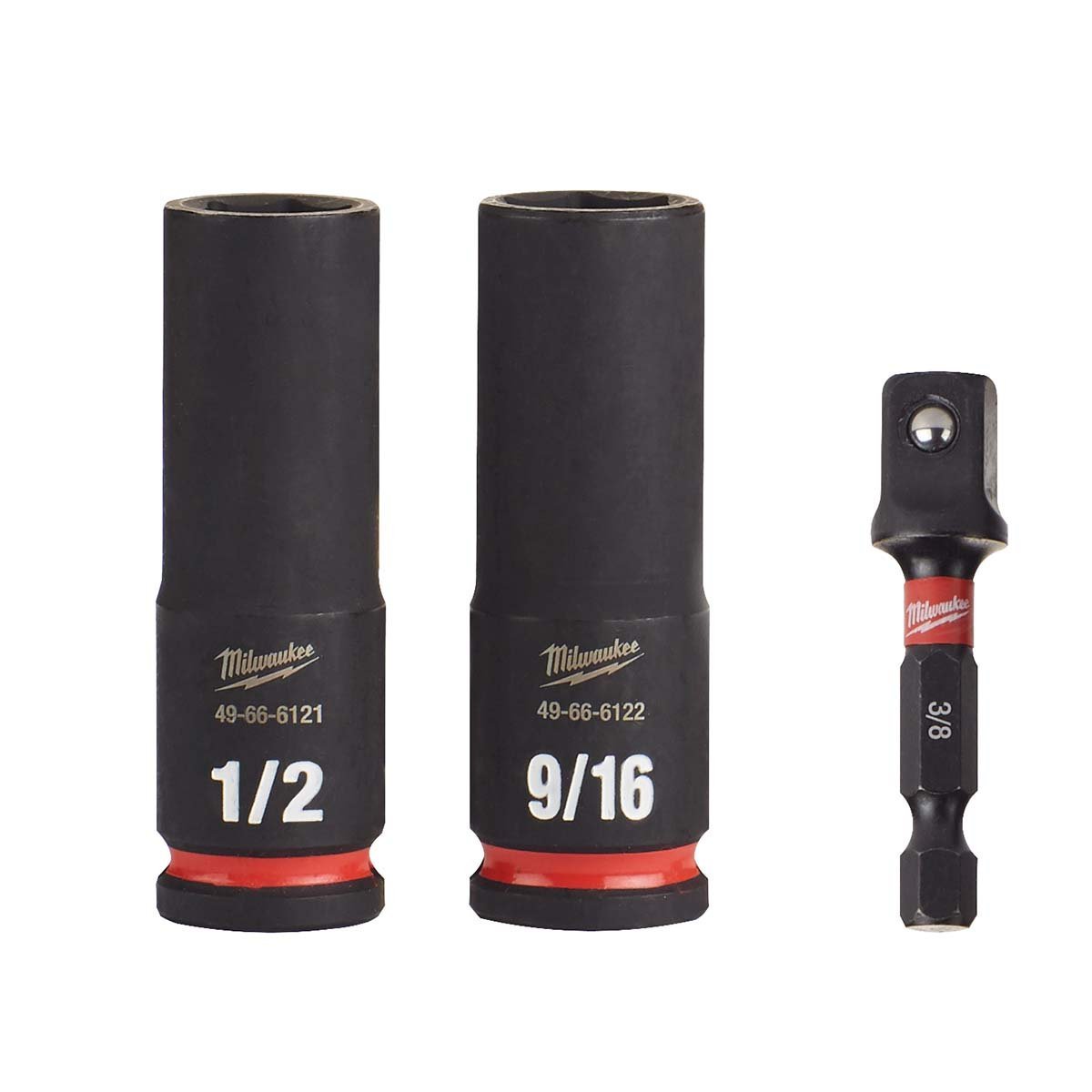Milwaukee Tool Shockwave 3/8" Drive Impact Socket Set - 3 Piece - QC Supply - 