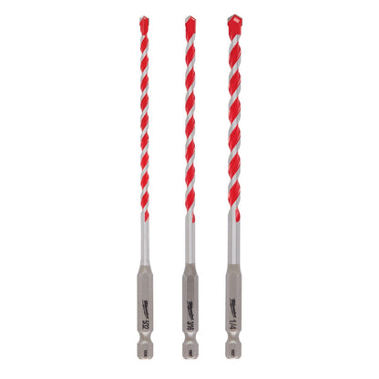 Milwaukee Tool Shockwave™ Carbide Hammer Drill Bit Kit - 3 Piece - QC Supply - 