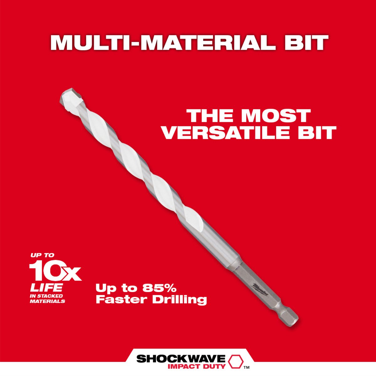 Milwaukee Tool Shockwave™ Carbide Multi - Material Drill Bit Set - 5 Pc. Set - QC Supply - 