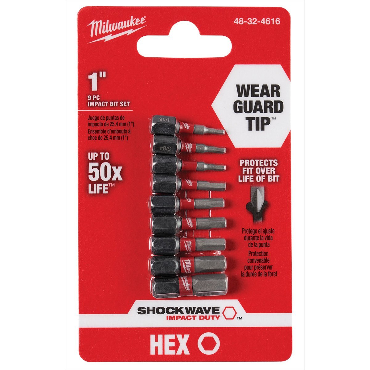 Milwaukee Tool Shockwave™ Impact Hex Insert Bit Set - 9Pc - QC Supply - 
