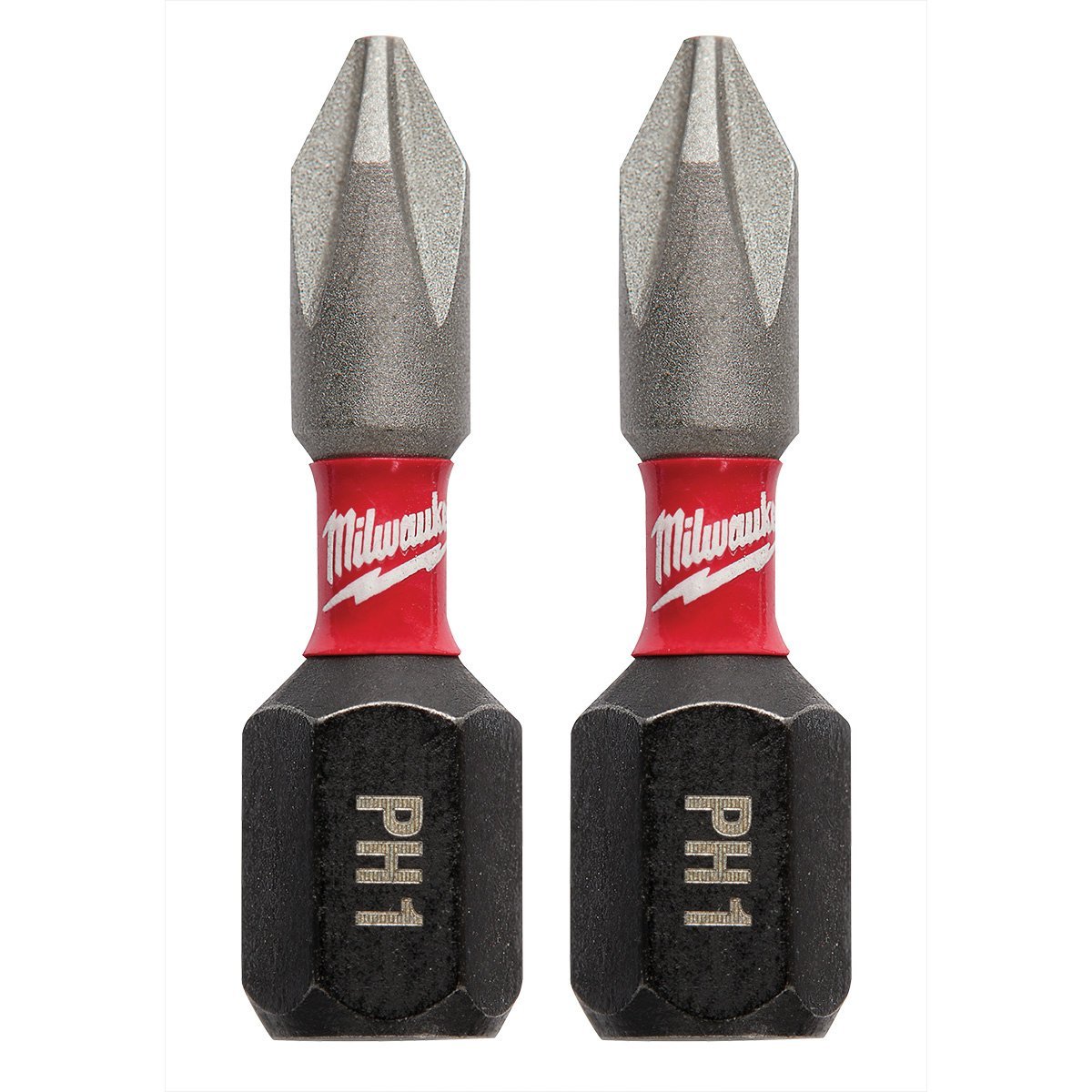 Milwaukee Tool Shockwave™ Impact Phillips #1 Insert Bits - 2 Pack - QC Supply - 