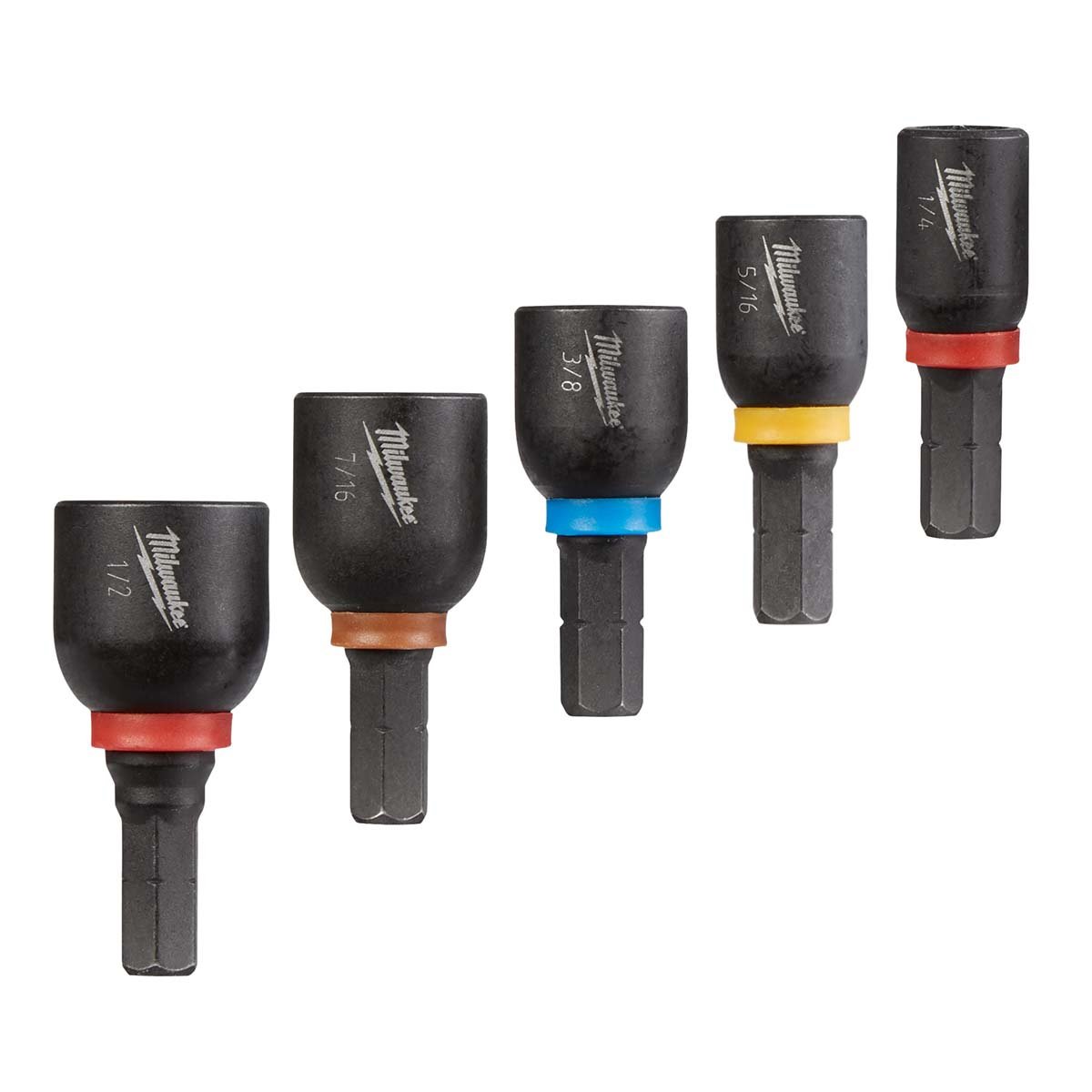 Milwaukee Tool Shockwave Insert Impact Magnetic Nut Driver Set - 5 Piece - QC Supply - 