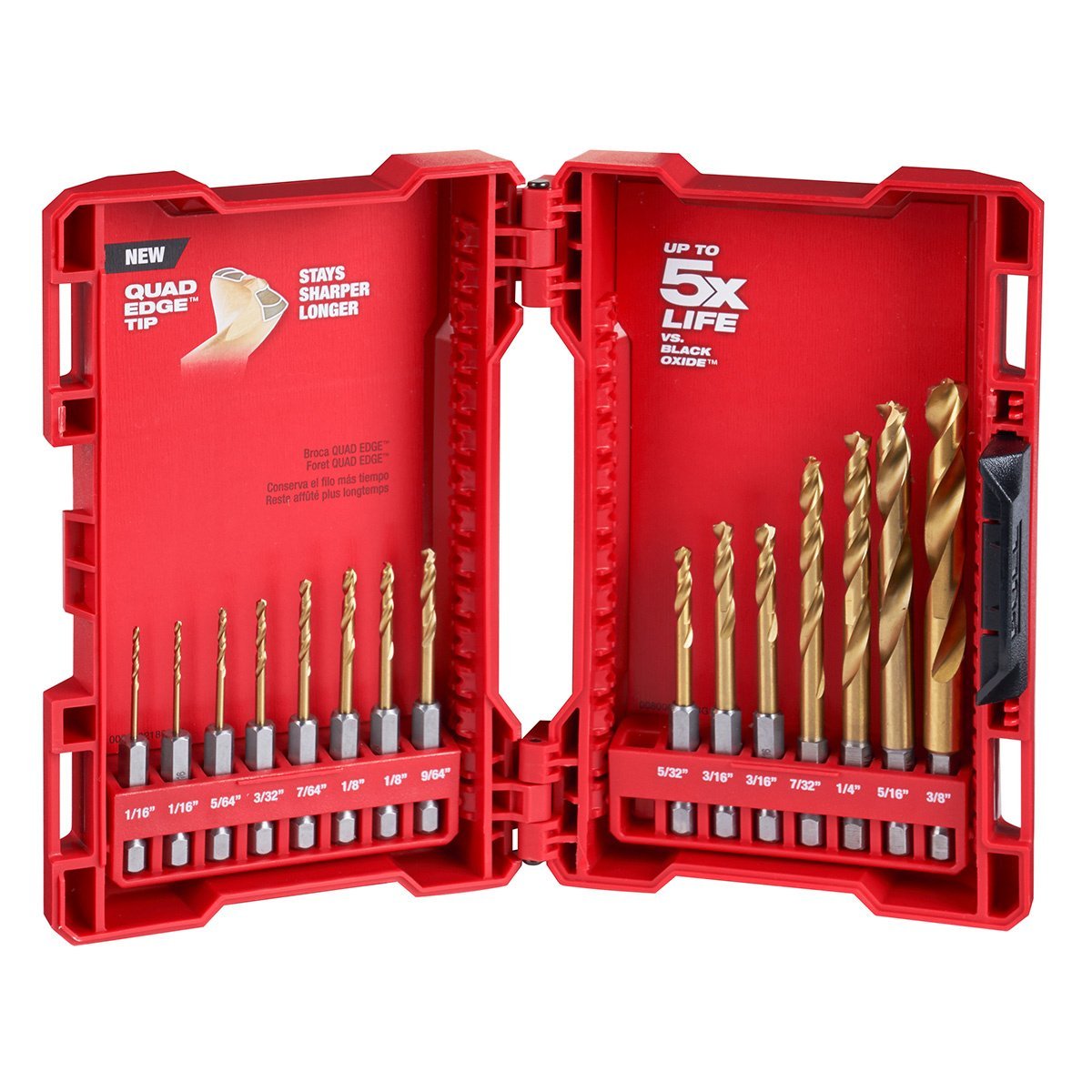 Milwaukee Tool Shockwave™ Red Helix™ Titanium Drill Bit Set - 15 Piece - QC Supply - 