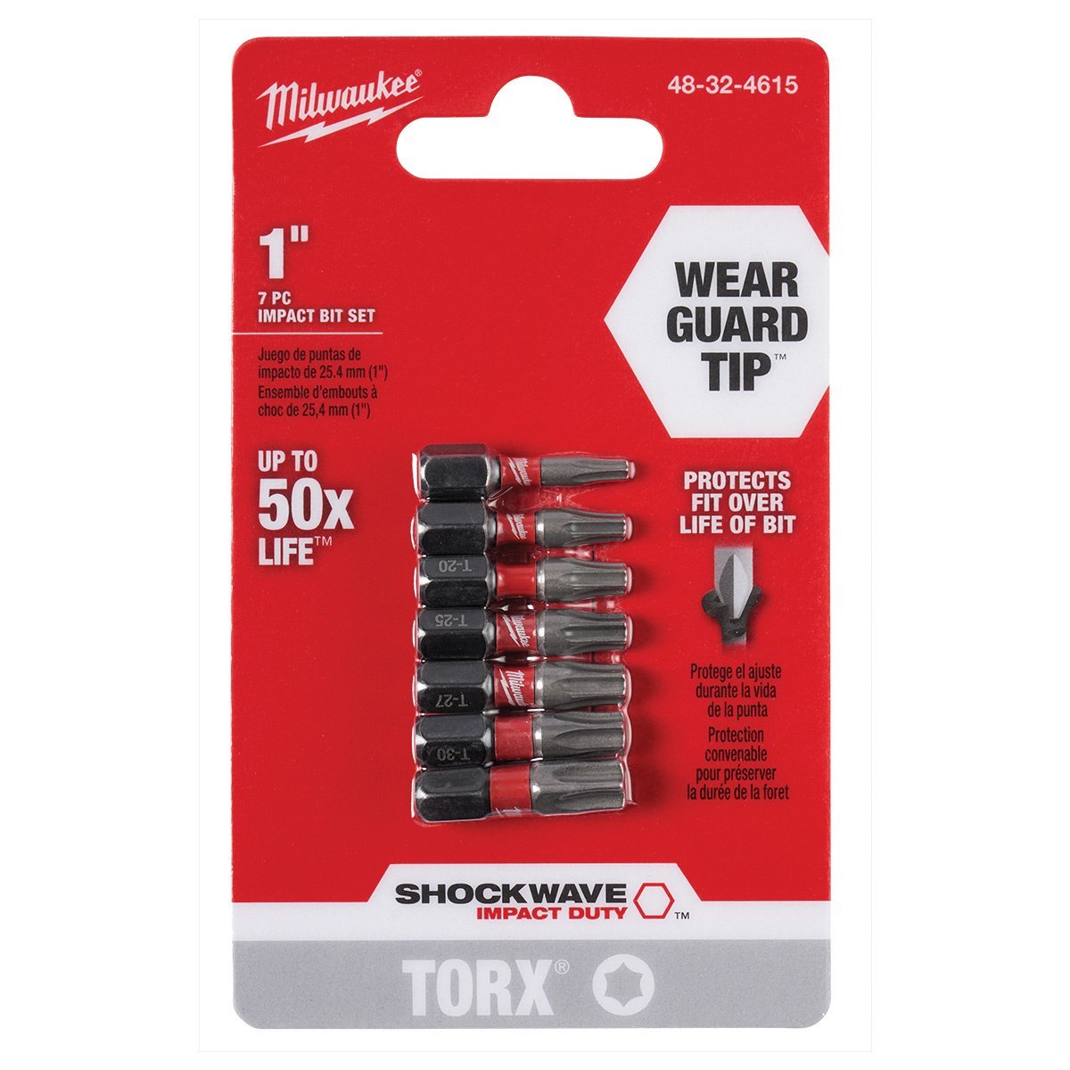 Milwaukee Tool Shockwave™ Torx 1" Insert Bit Set - 7Pc - QC Supply - 