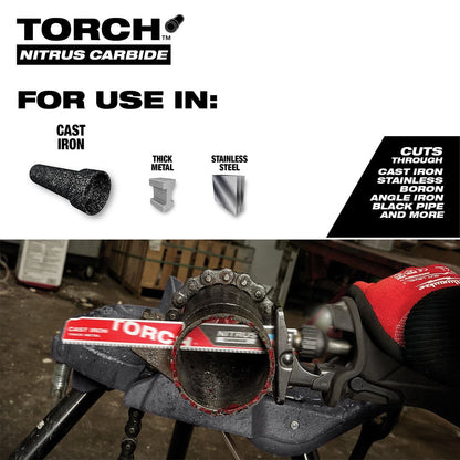 Milwaukee Tool The Torch for Cast Iron with Nitrus Carbide™ - 6" 7 TPI - 1 Pack - QC Supply - 