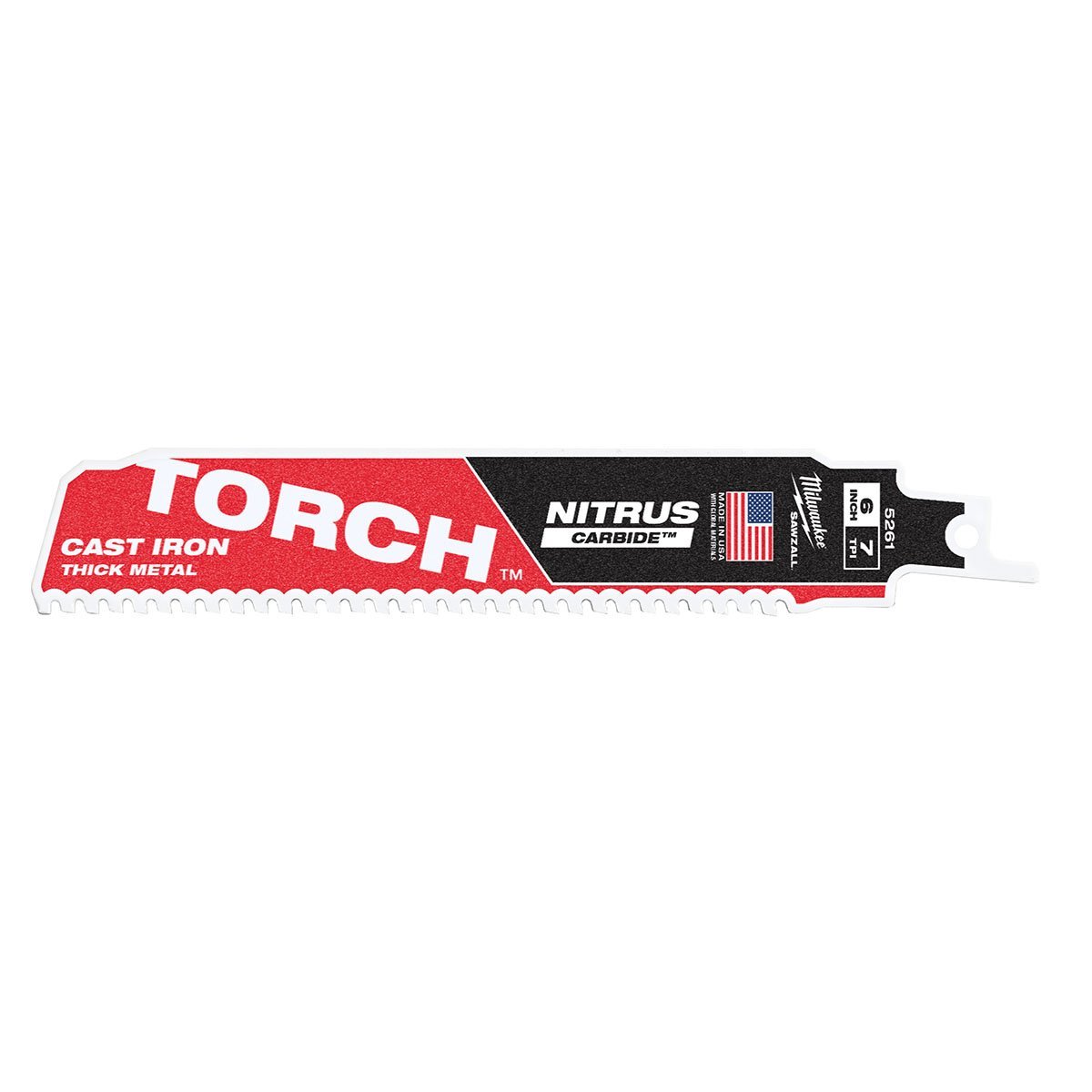 Milwaukee Tool The Torch for Cast Iron with Nitrus Carbide™ - 6" 7 TPI - 1 Pack - QC Supply - 