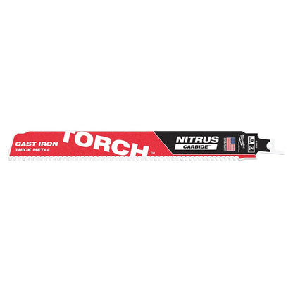Milwaukee Tool The Torch™ for Cast Iron with Nitrus Carbide™ Blade - 9" - 7 TPI - 1 Pack - QC Supply - 