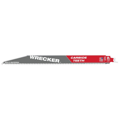 Milwaukee Tool THE WRECKER™ With Carbide Teeth SAWZALL® Blade - 12" 6 TPI - 1Pk - QC Supply - 