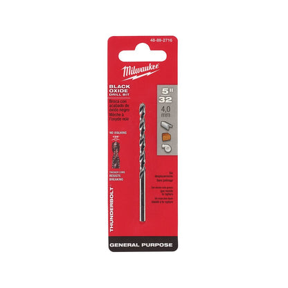 Milwaukee Tool Thunderbolt® Black Oxide Drill Bit 23/64" 1/2" - QC Supply - 