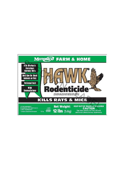 Motomco Hawk Rodent Pellet Bait Bucket 12 lbs. - QC Supply - 