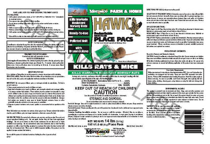 Motomco Hawk Rodent Pellet Place Pacs Bait Bucket - 14 lbs. - QC Supply - 