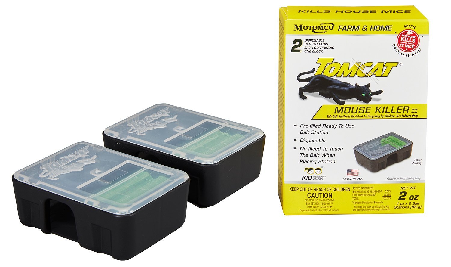 Motomco Tomcat Disposable Mouse Bait Station - 2 Pack - QC Supply - 