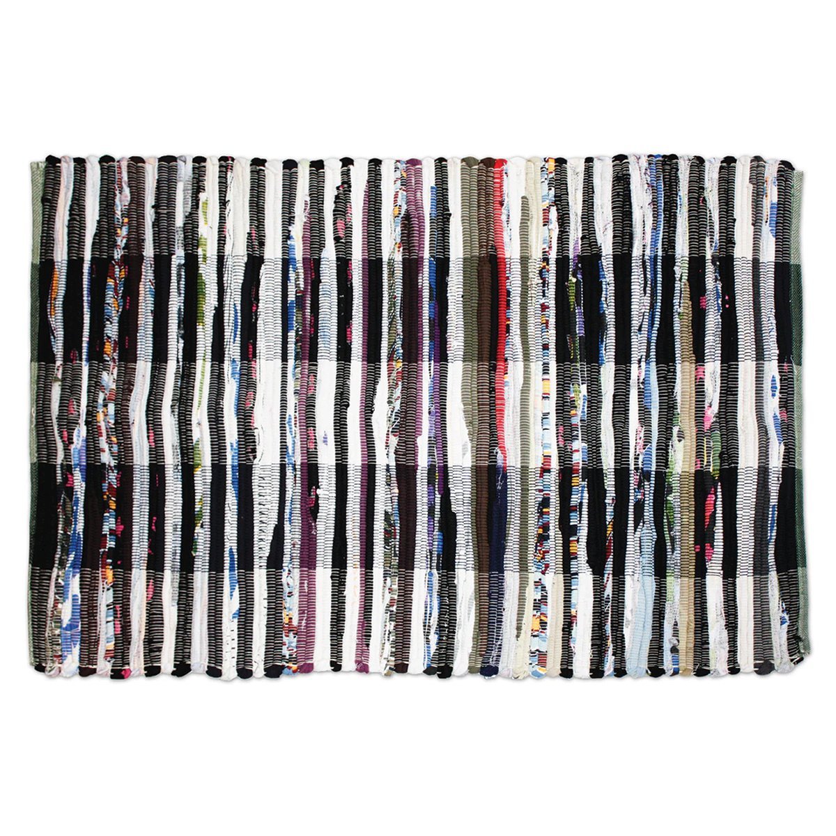 Multi - Color Chindi Rag Rug - 24" x 36" - QC Supply - 
