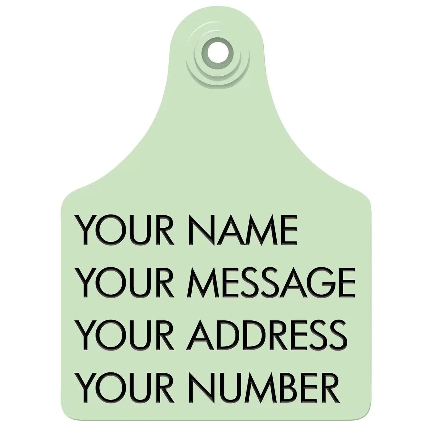 Multi - Purpose Label Tag with 4 Lines of Information - QC Supply - 
