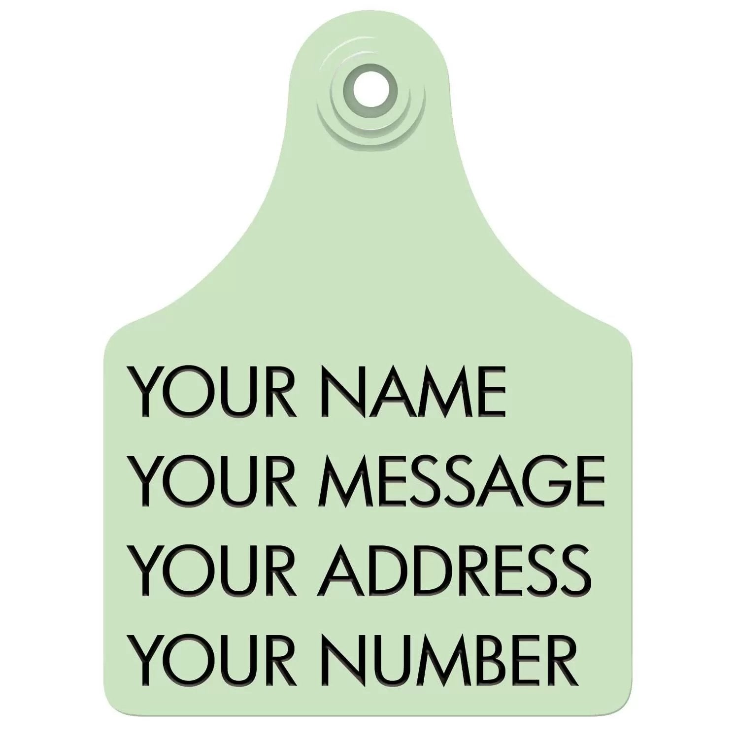Multi - Purpose Label Tag with 4 Lines of Information - QC Supply - 