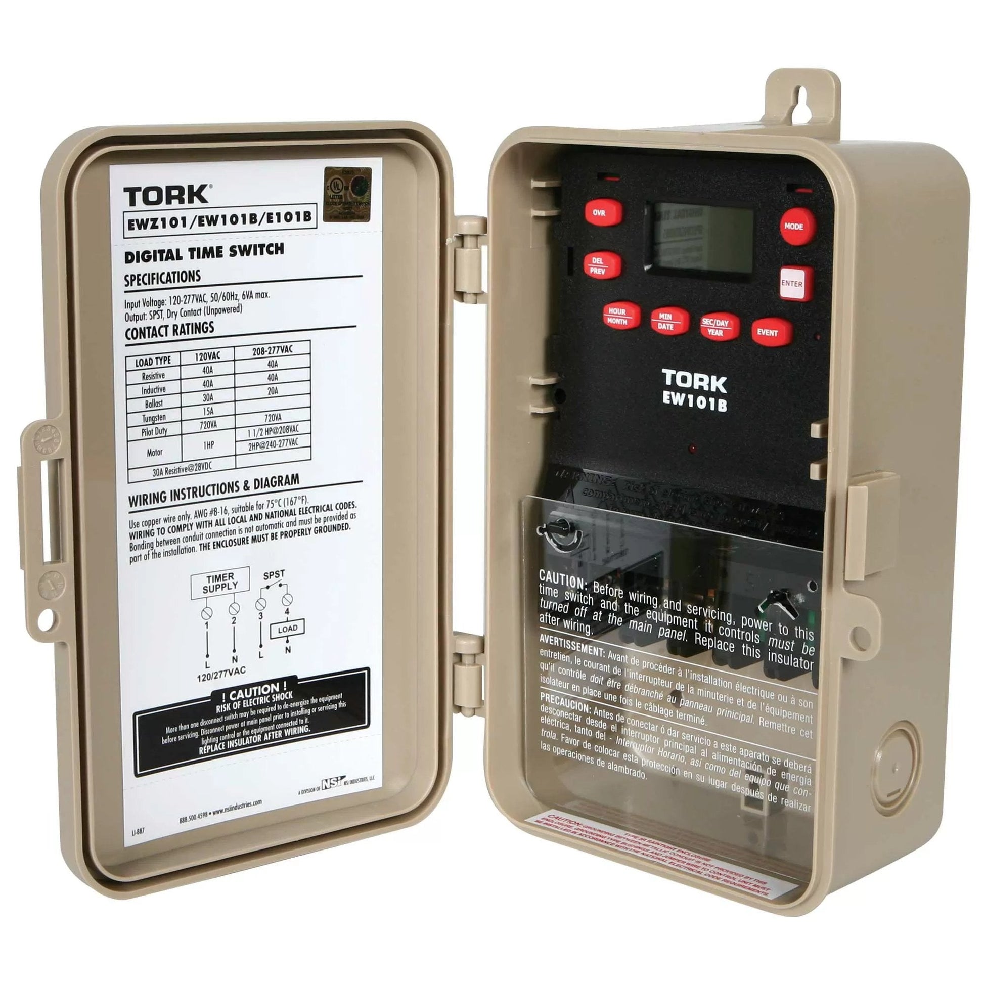 NSI TORK® 7 - Day Digital Timer - QC Supply - 