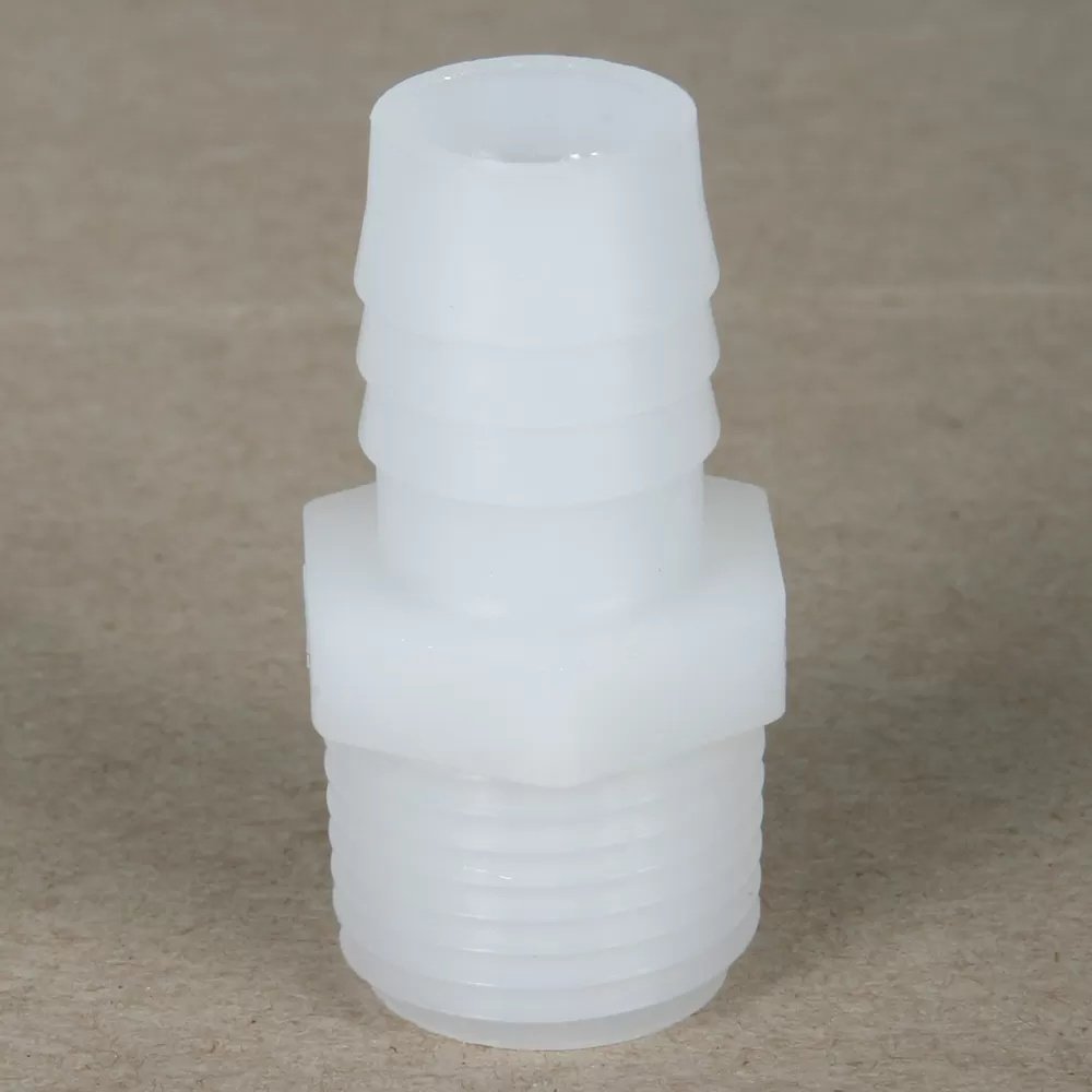 Nylon Male Thread x Hose Barb Fittings 1/2" MPT - QC Supply - 