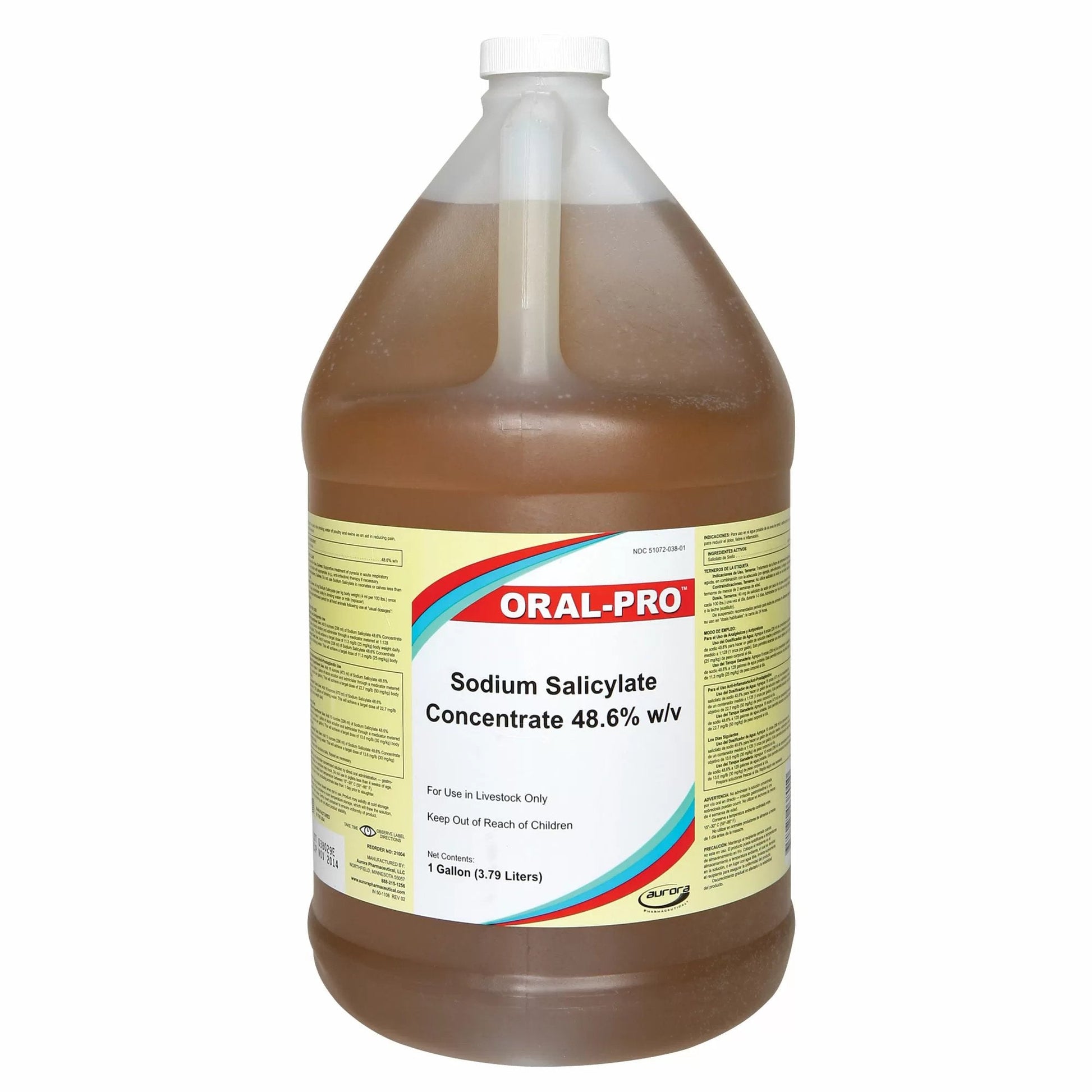 Oral - Pro™ Sodium Salicylate Concentrate (48.6%) - One Gallon - QC Supply - 