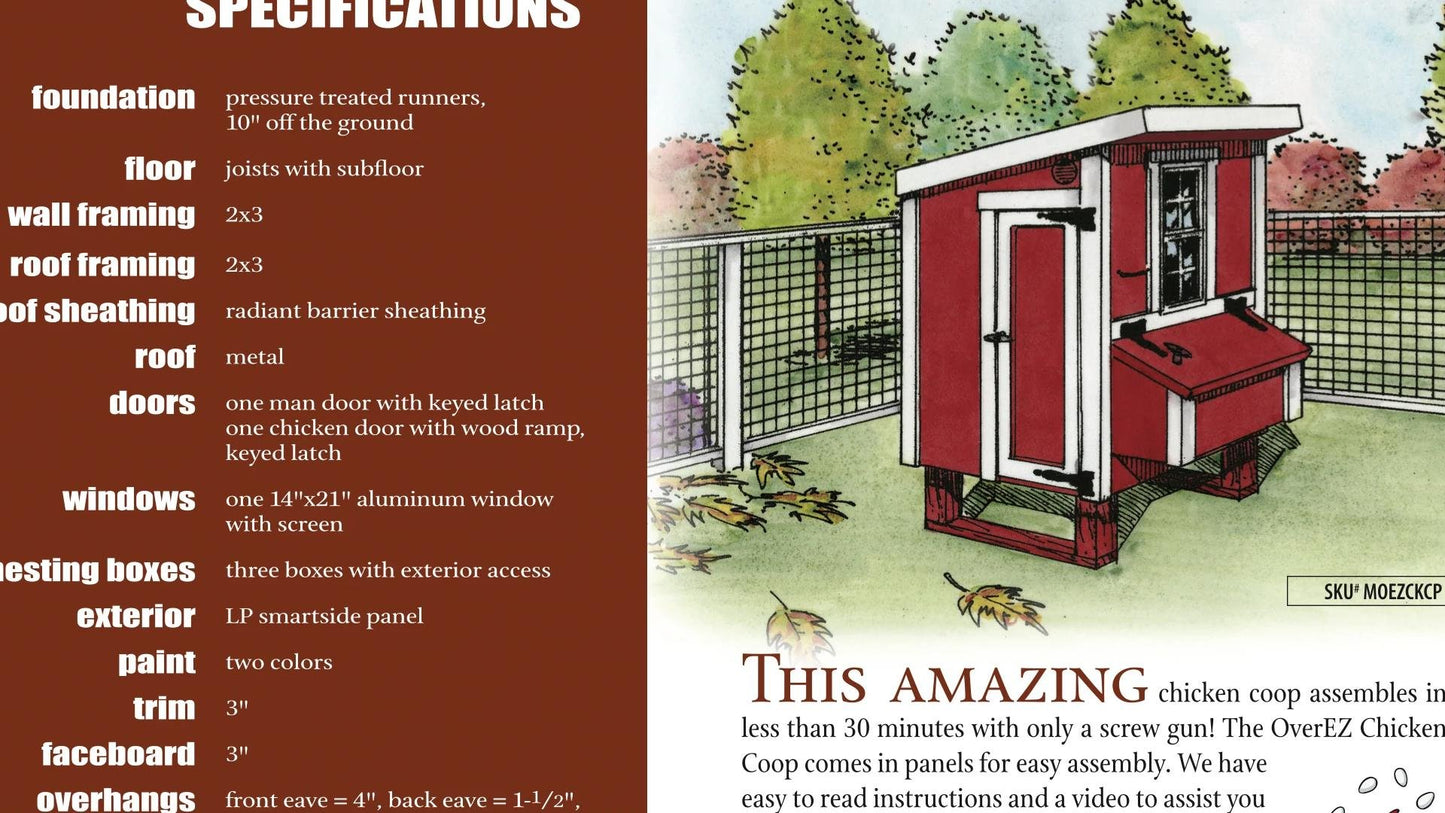 OverEZ Medium Chicken Coop