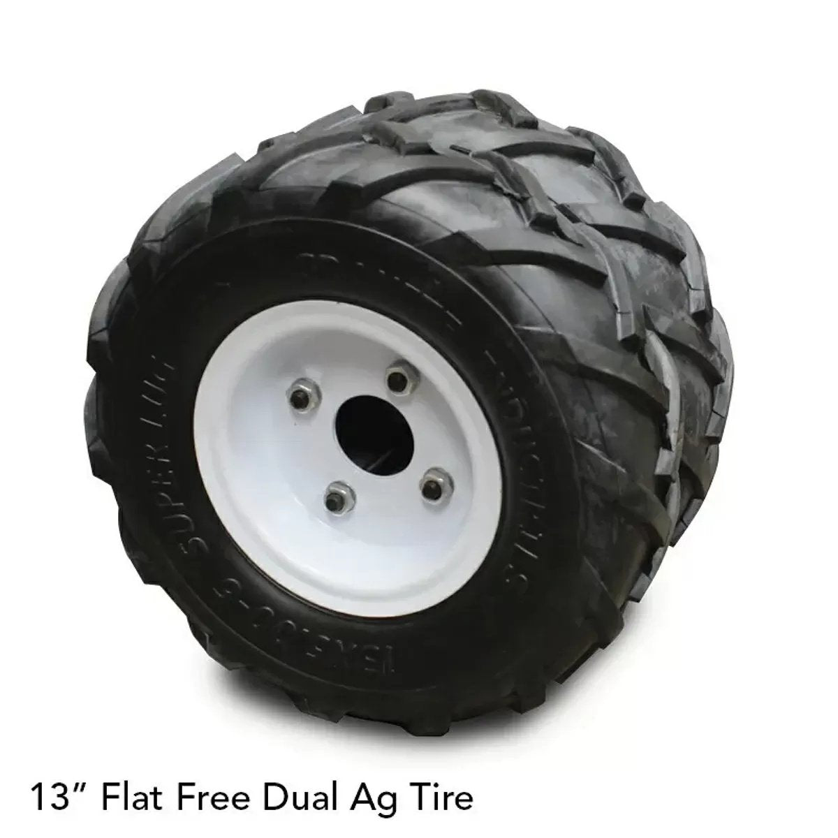 Overland Power Carts Electric Wagon - 9 Cubic Feet w/13" Flat - Free Dual Ag Tires - QC Supply - 