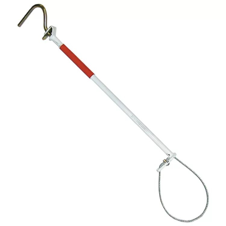 Painted Steel Red Handled Hog Holder - QC Supply - 